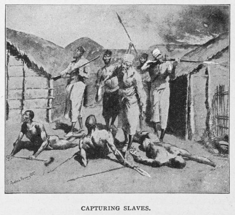 a sketch showing men standing while shooting and stabbing other men who are on the ground