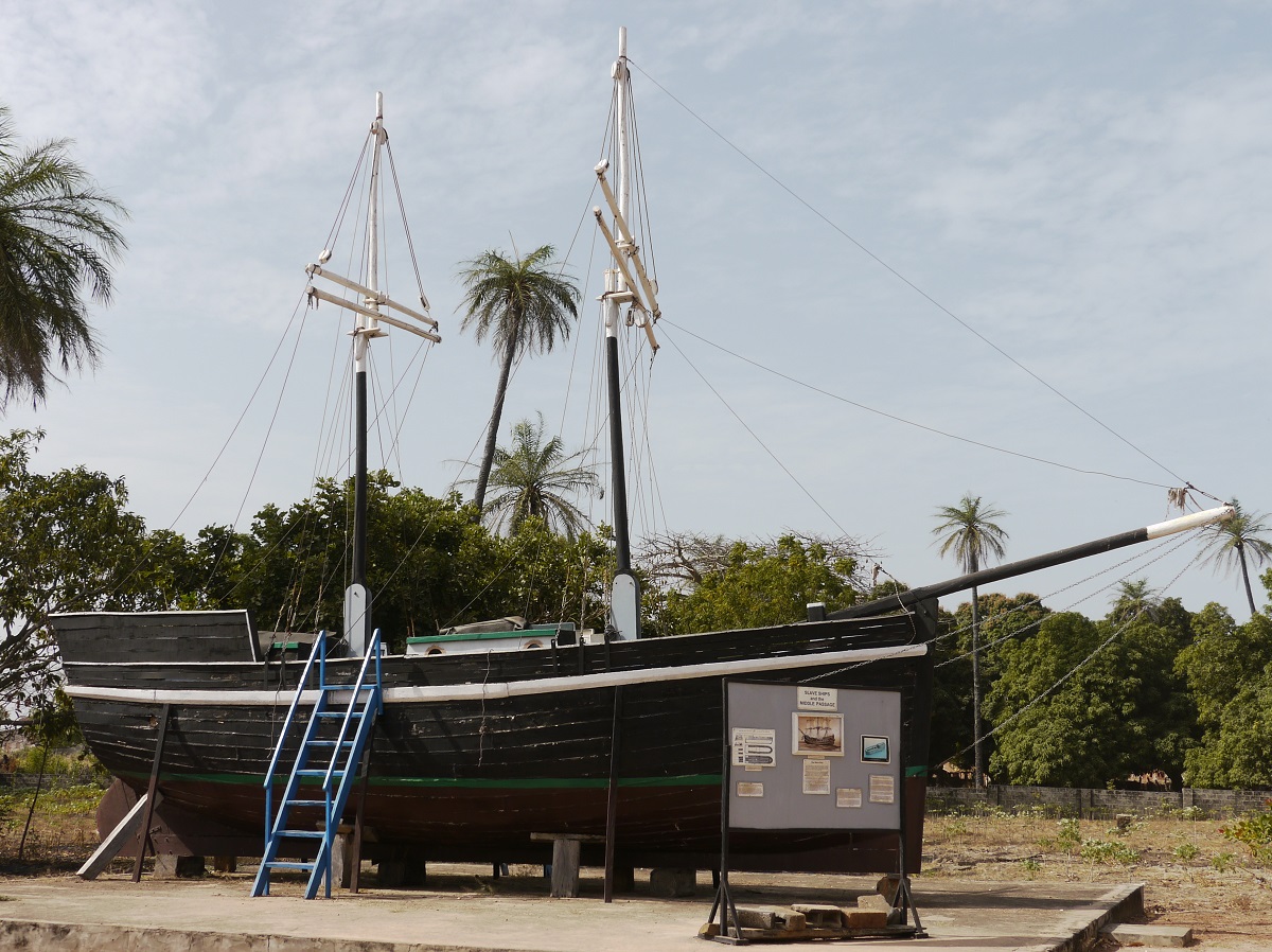 A replica slave ship