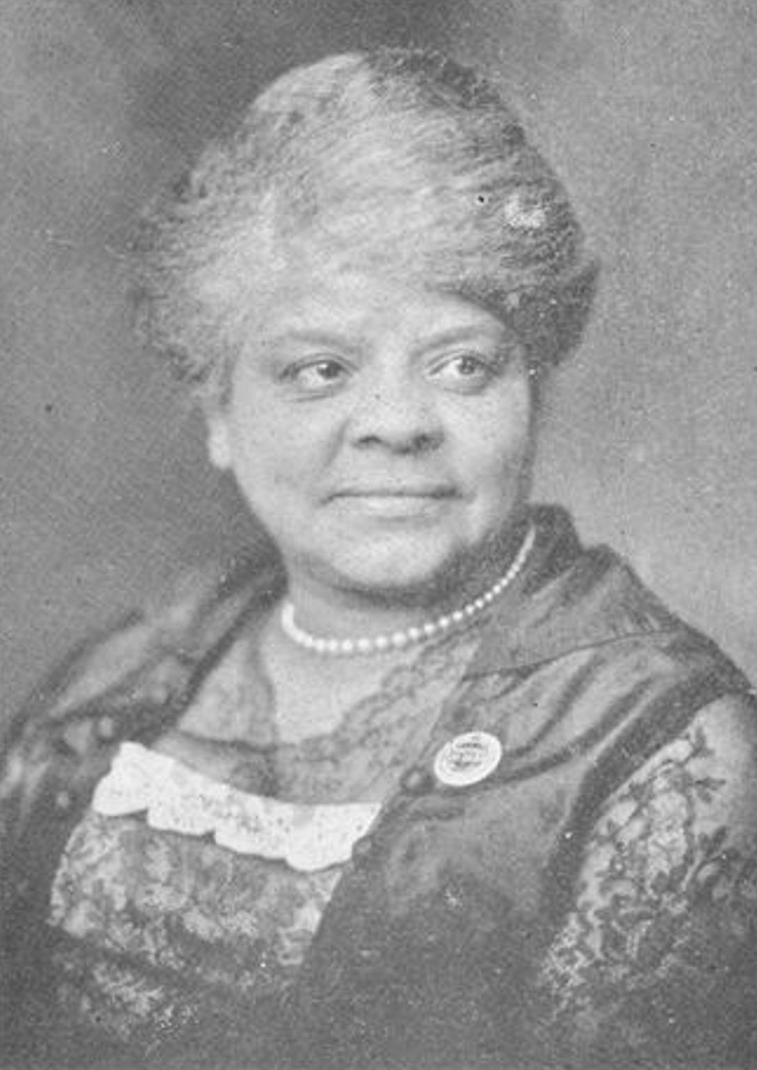 portrait of a woman smiling with her face turned to the right